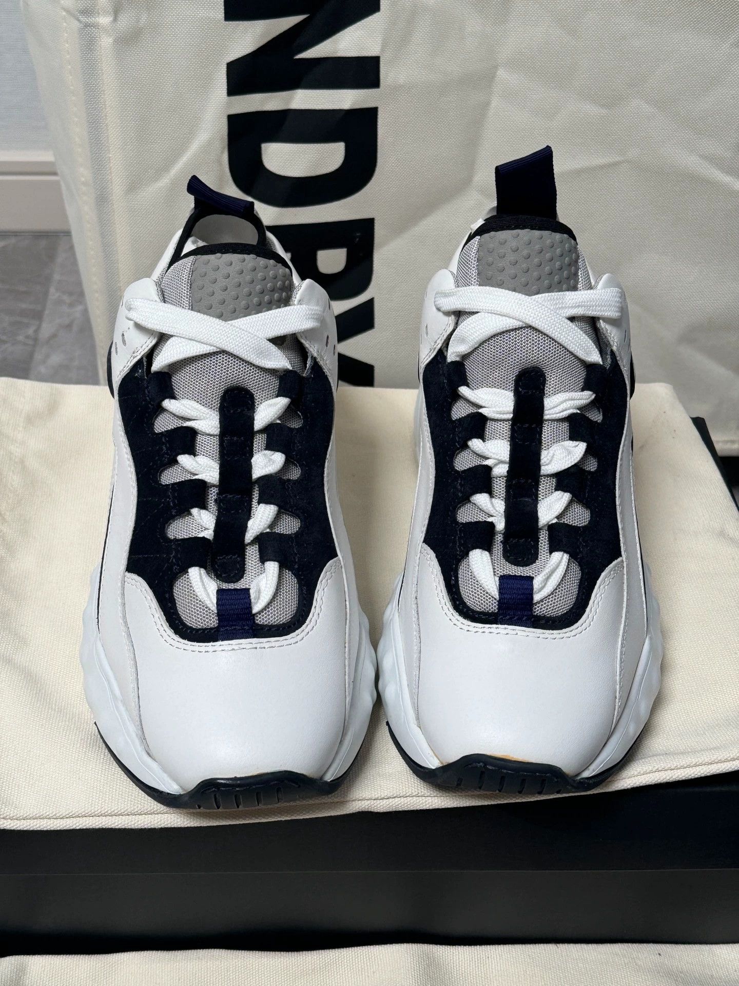 Acne Studios Acne Studios white blue lace-up dad shoe 37 women's Size US 6.5 / IT 36.5 - 2 Thumbnail