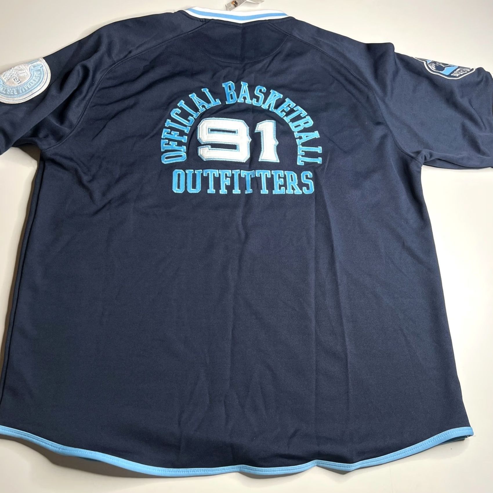 Vintage Pass The Roc Vintage Basketball Jersey Shirt XXL Blue 90s Style NWT Mens Regular Short Sleeve Jersey Streetwear Cap Sleeve Size US XXL / EU 58 / 5 - 3 Thumbnail