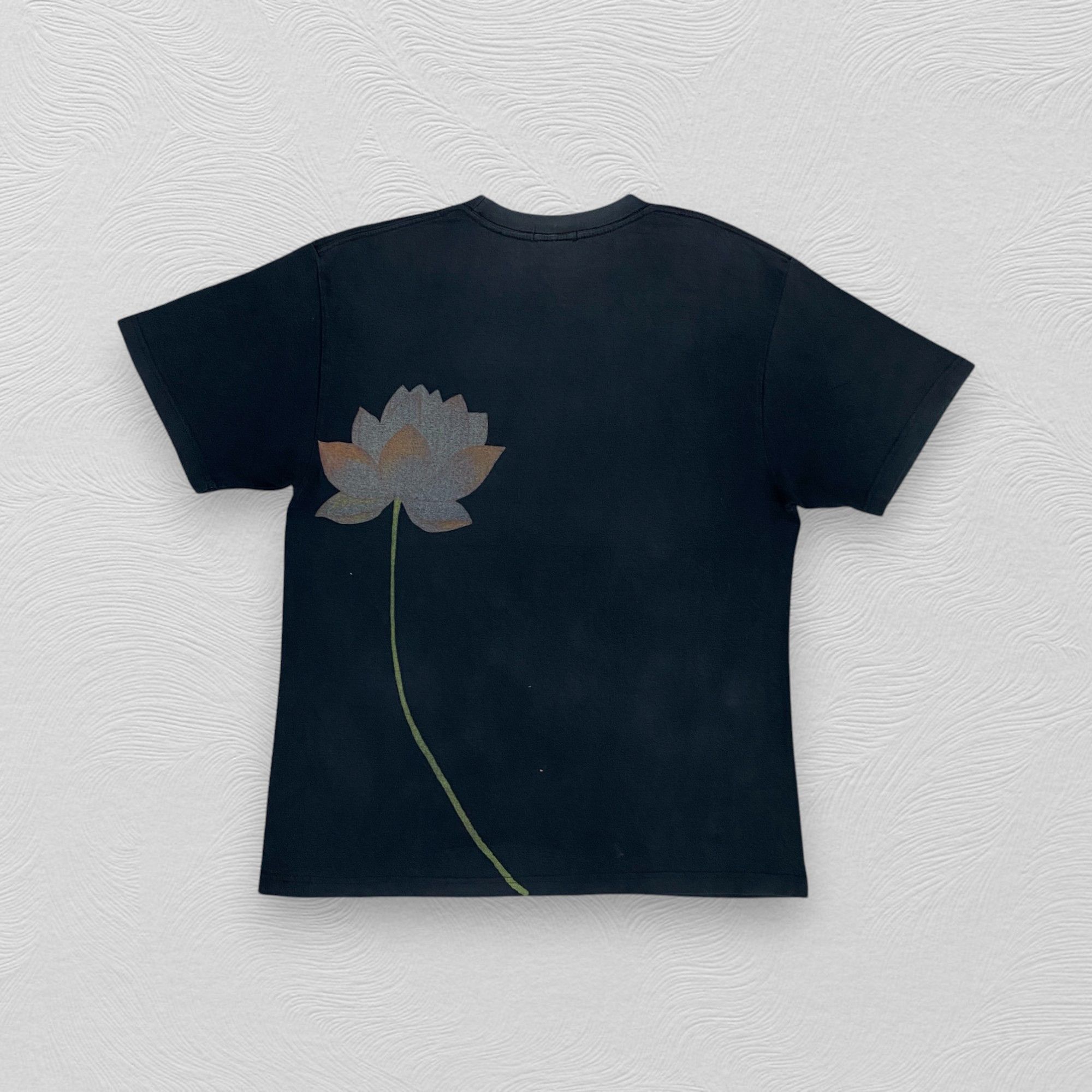 Japanese Brand Vintage Kurashikiya Water Lily T-Shirt - H068 Size US L / EU 52-54 / 3 - 2 Thumbnail