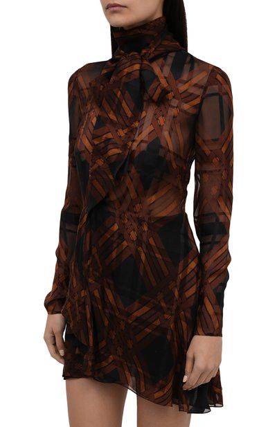 Saint Laurent Paris o1y0126 Mini Dress in Multicolor Size M / US 6-8 / IT 42-44 - 3 Thumbnail