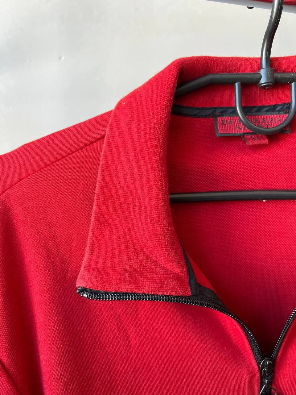 Burberry BURBERRY SPORT RED CASUAL MENS FULL ZIP BIG LOGO SWEATSHIRT Size US XL / EU 56 / 4 - 14 Thumbnail