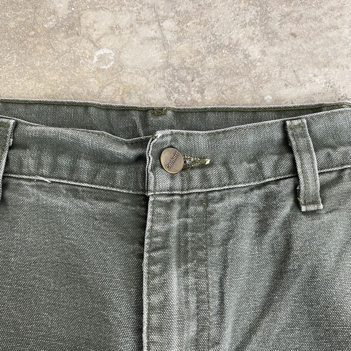Carhartt Vintage Carhartt Faded Moss Green Carpenter Work Pants Size US 34 / EU 50 - 11 Thumbnail