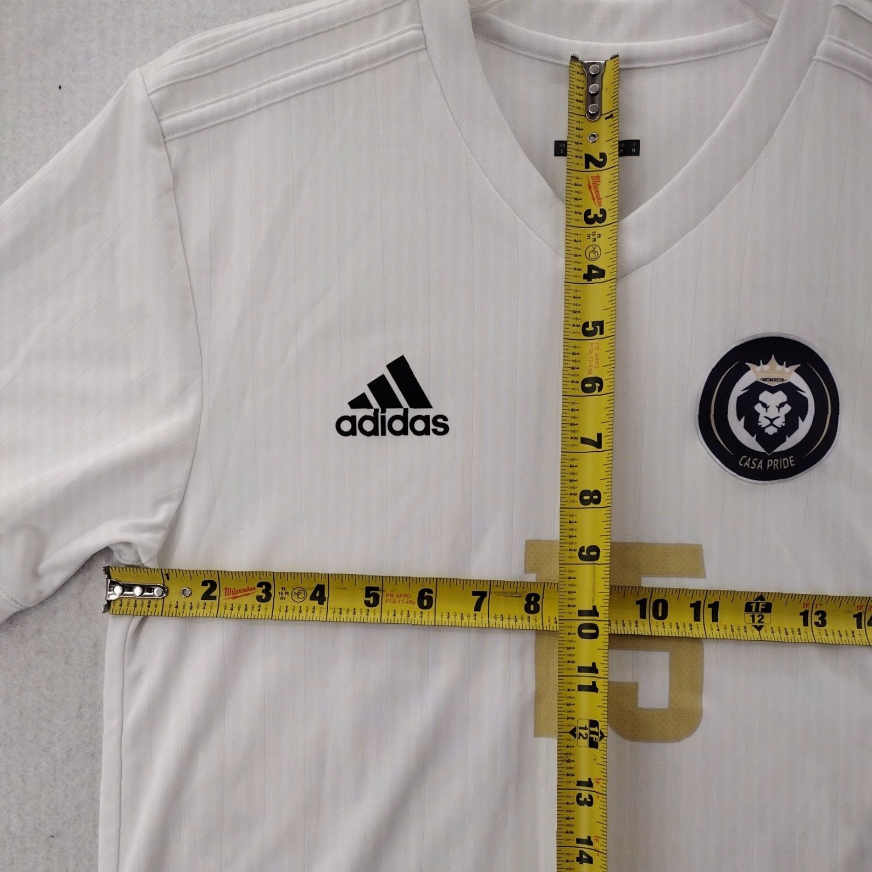 Adidas Adidas Soccer Jersey Men's Small White Climalite 15 Activewear 90s Football Mens Size US S / EU 44-46 / 1 - 6 Thumbnail