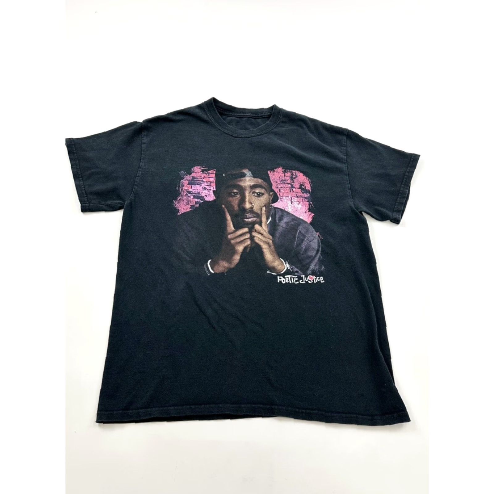 Vintage Tupac Poetic Justice Rap T Shirt Adult M Medium Black Male Shirt Men Poetic Justice Hip Hop Retro 90s Size US M / EU 48-50 / 2 - 2 Thumbnail