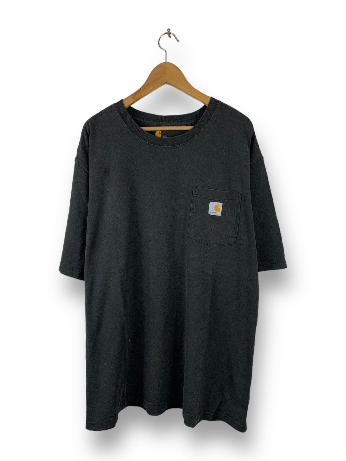 image of Steals! Carhartt Pocket Tee Original Fit Workwear Tee in Black, Men's (Size 2XL)