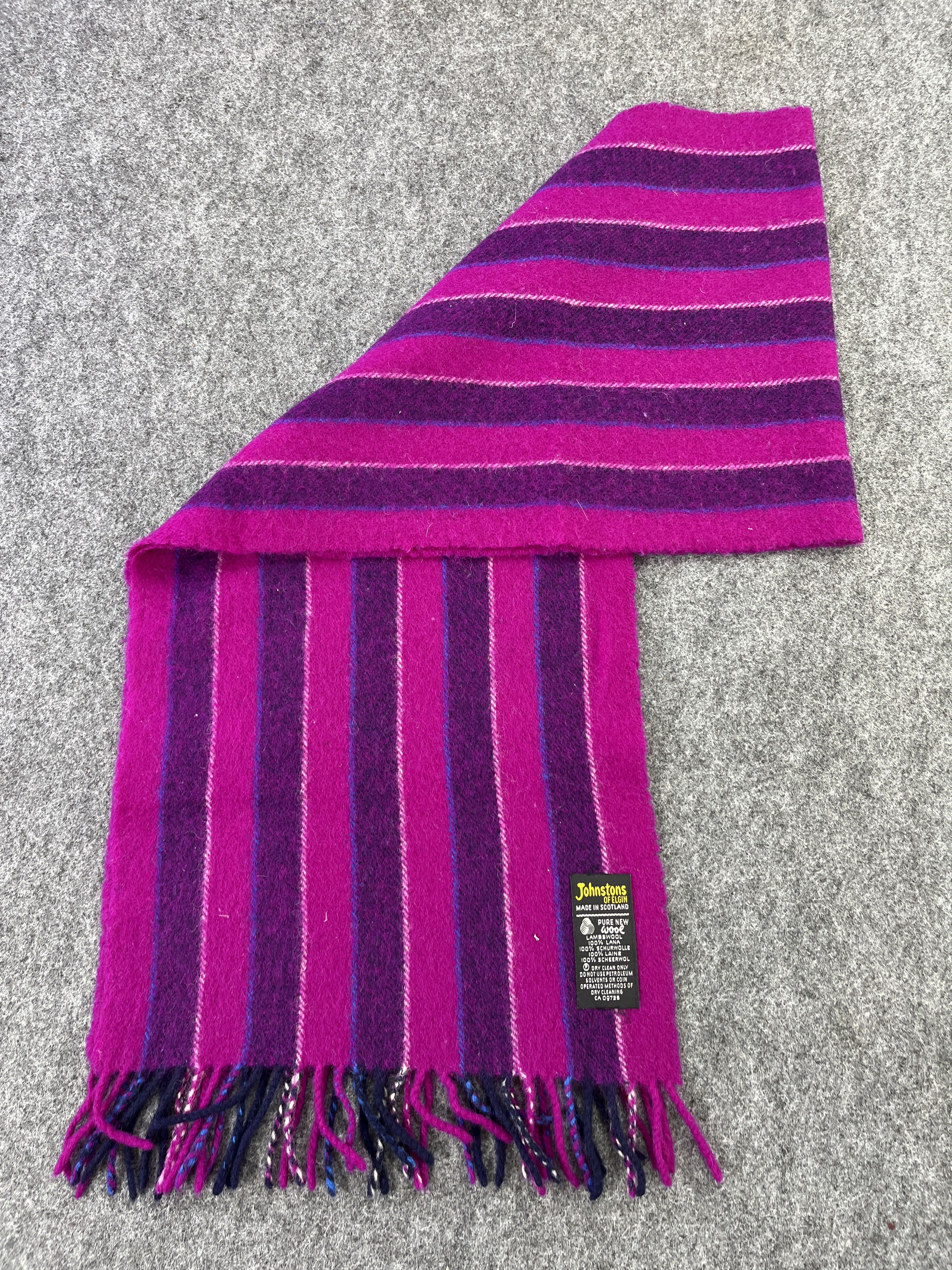 Johnstons Of Elgin × Vintage JOHNSTONS OF ELGIN WOOL SCARVES / MUFFLER T230 Size ONE SIZE - 4 Thumbnail