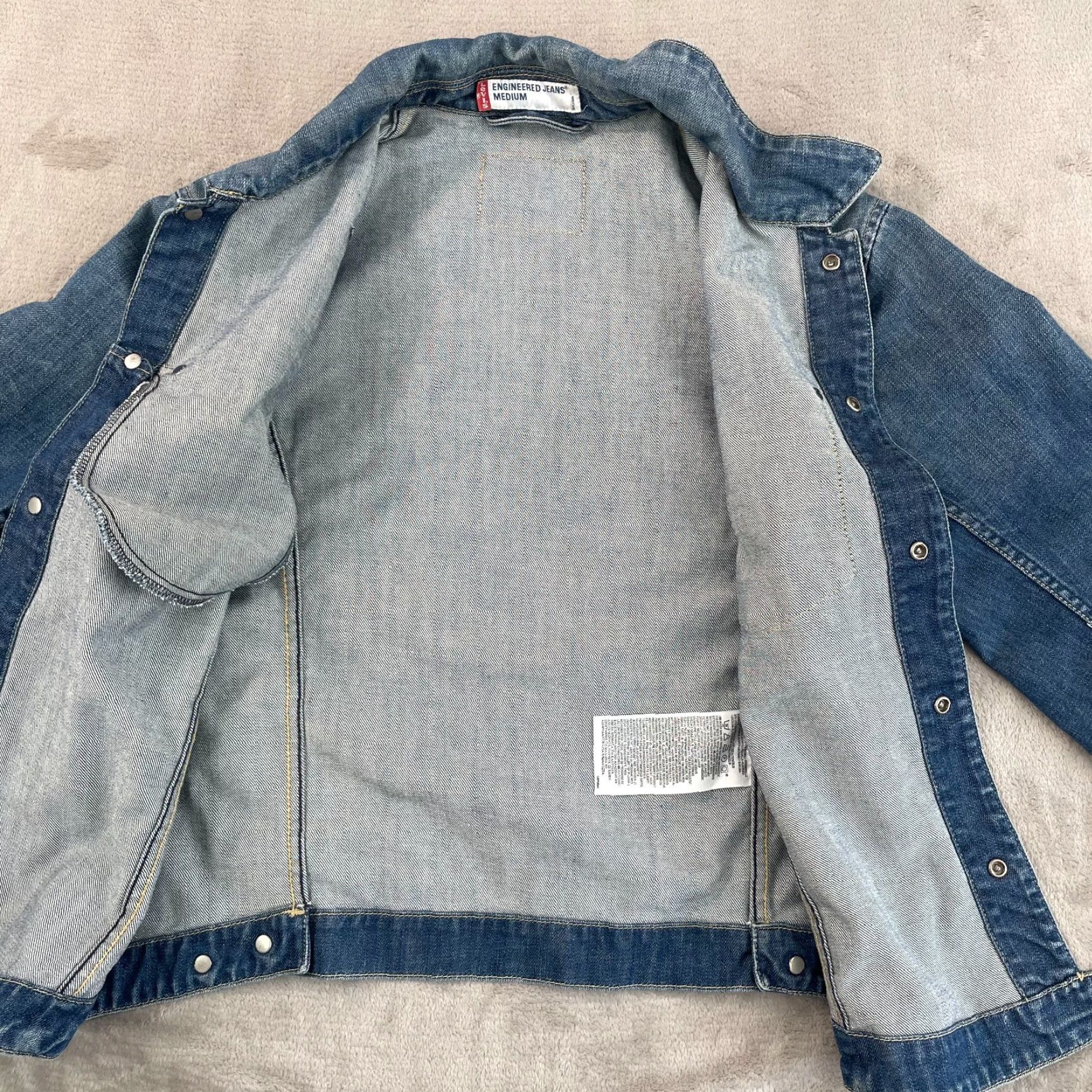 Levi's VINTAGE Levi's Engineered Jacket Men Medium Blue Washed Denim Red Tab 70100-0853 Size US M / EU 48-50 / 2 - 7 Thumbnail