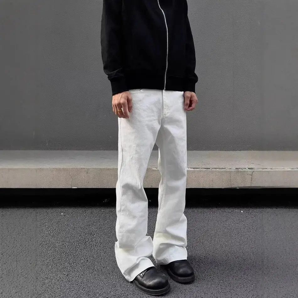 Japanese Brand Retro loose straight leg micro flared jeans Size US 32 / EU 48 - 2 Thumbnail