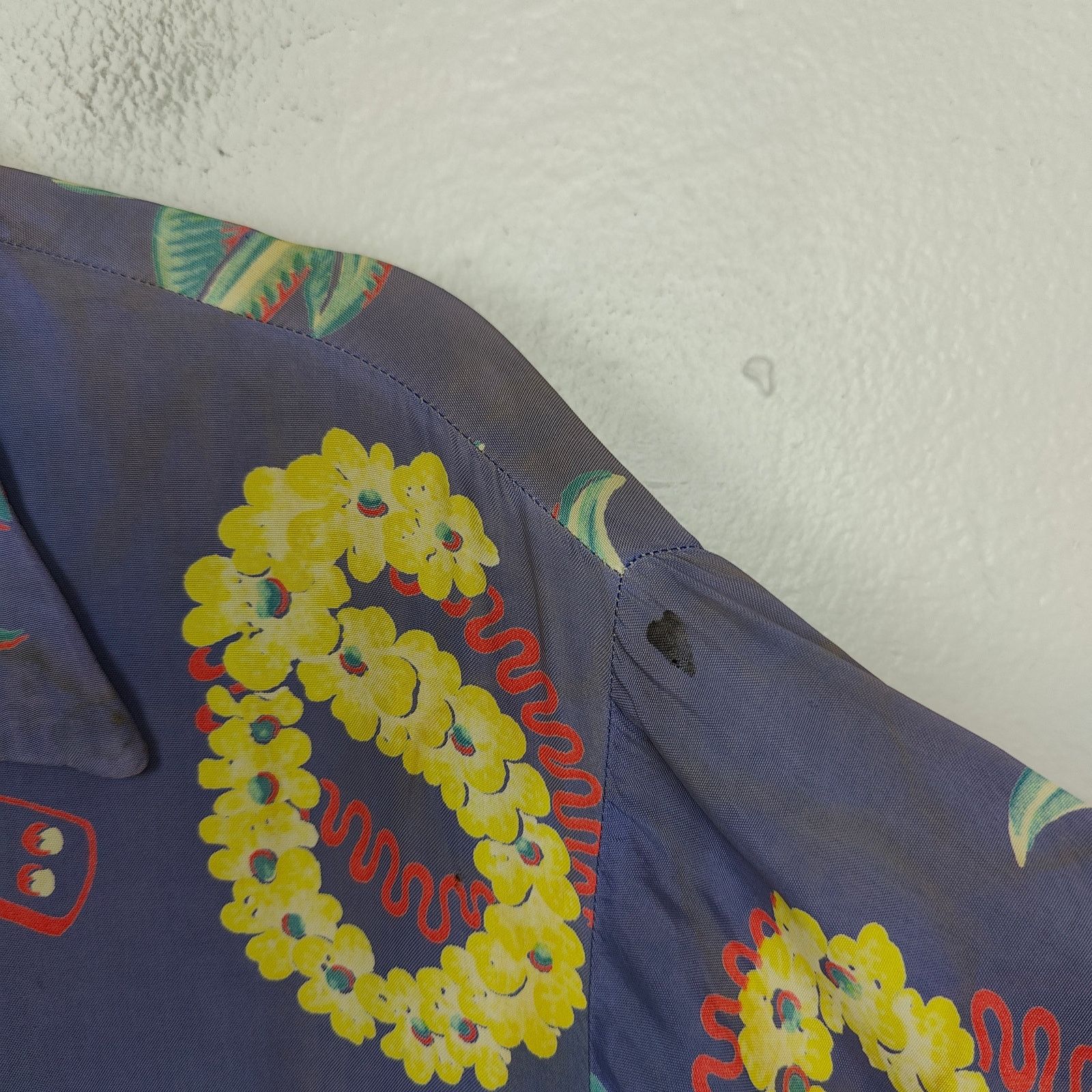 Other Vintage 40s 50s Made in California Rayon Hawaiian Shirt Men Size US M / EU 48-50 / 2 - 6 Thumbnail