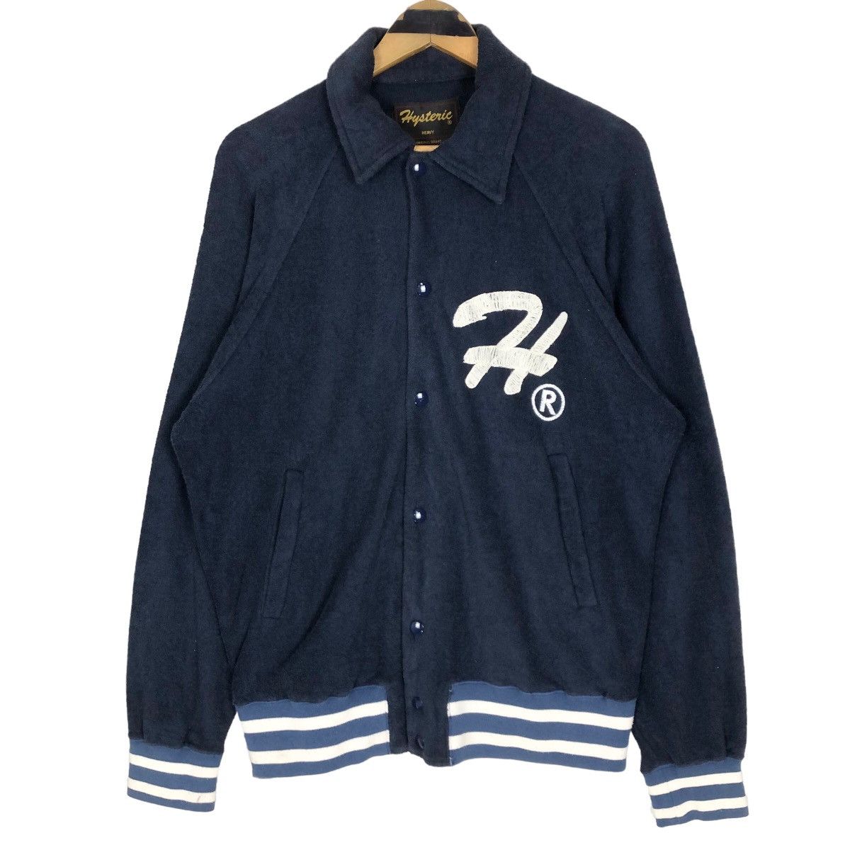 Vintage Hysteric Glamour Stadium Jacket Button Up Sweater