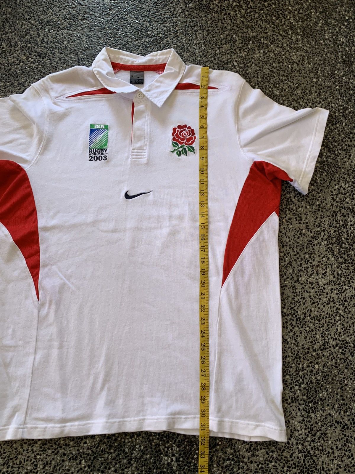 Nike Vintage 2003 England Rugby World Cup Shirt Size US XXL / EU 58 / 5 - 8 Thumbnail