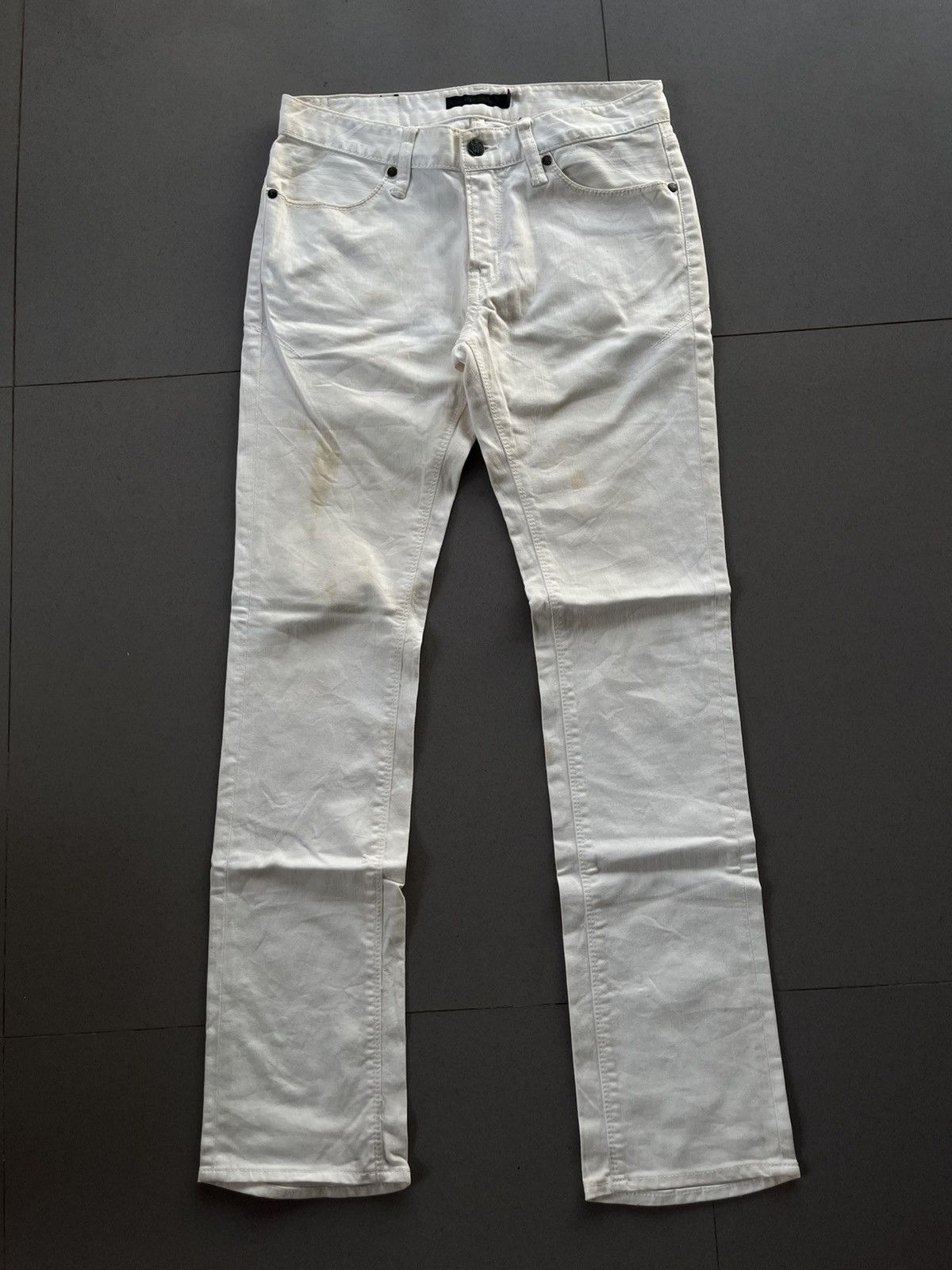 14th Addiction JAPANESE FUGA 2000s VINTAGE DENIM WHITE PANTS JEANS VKEI Size US 29 - 1 Thumbnail