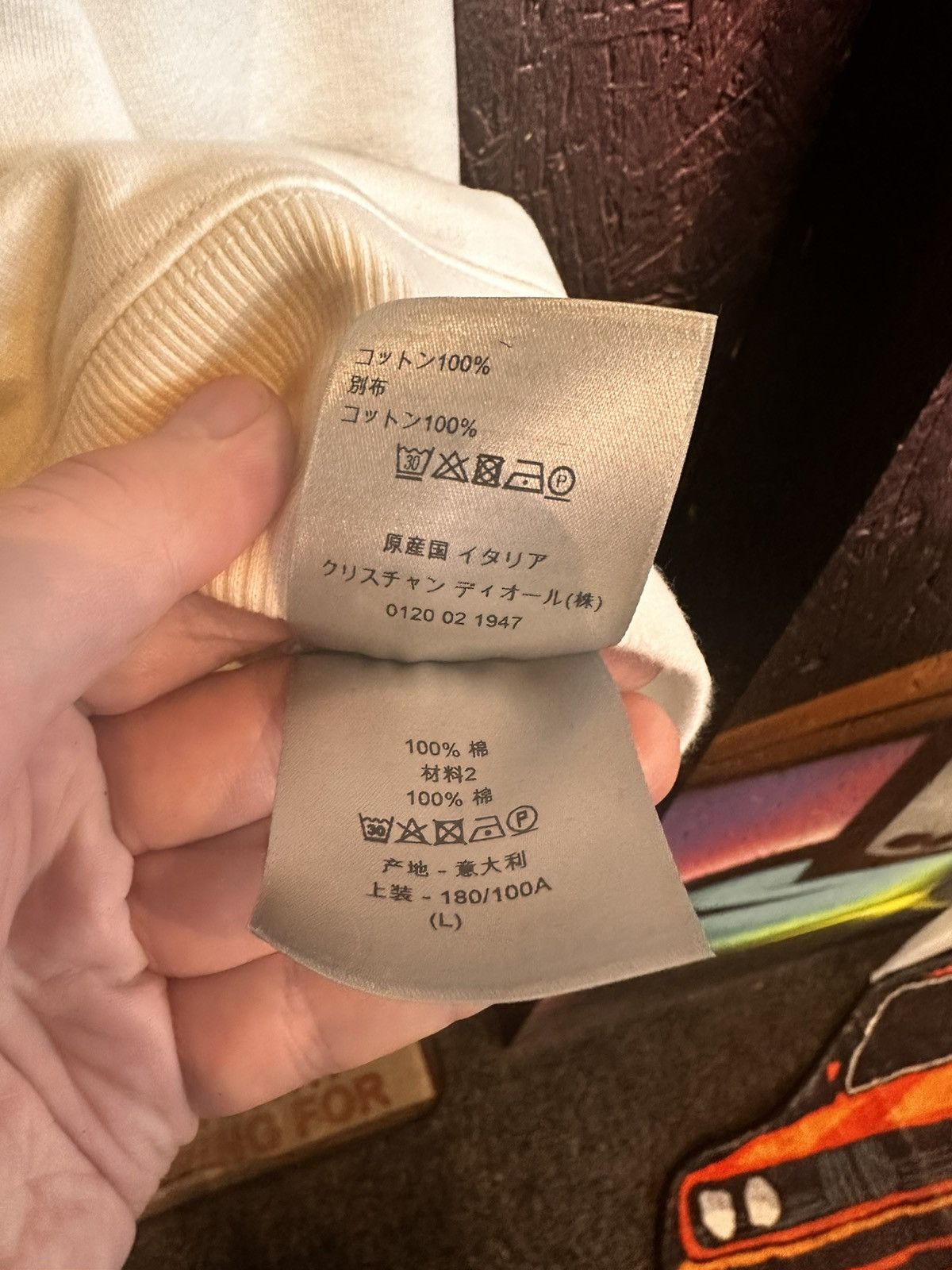 Dior KAWS x Dior Bee Crewneck white Size US L / EU 52-54 / 3 - 6 Thumbnail