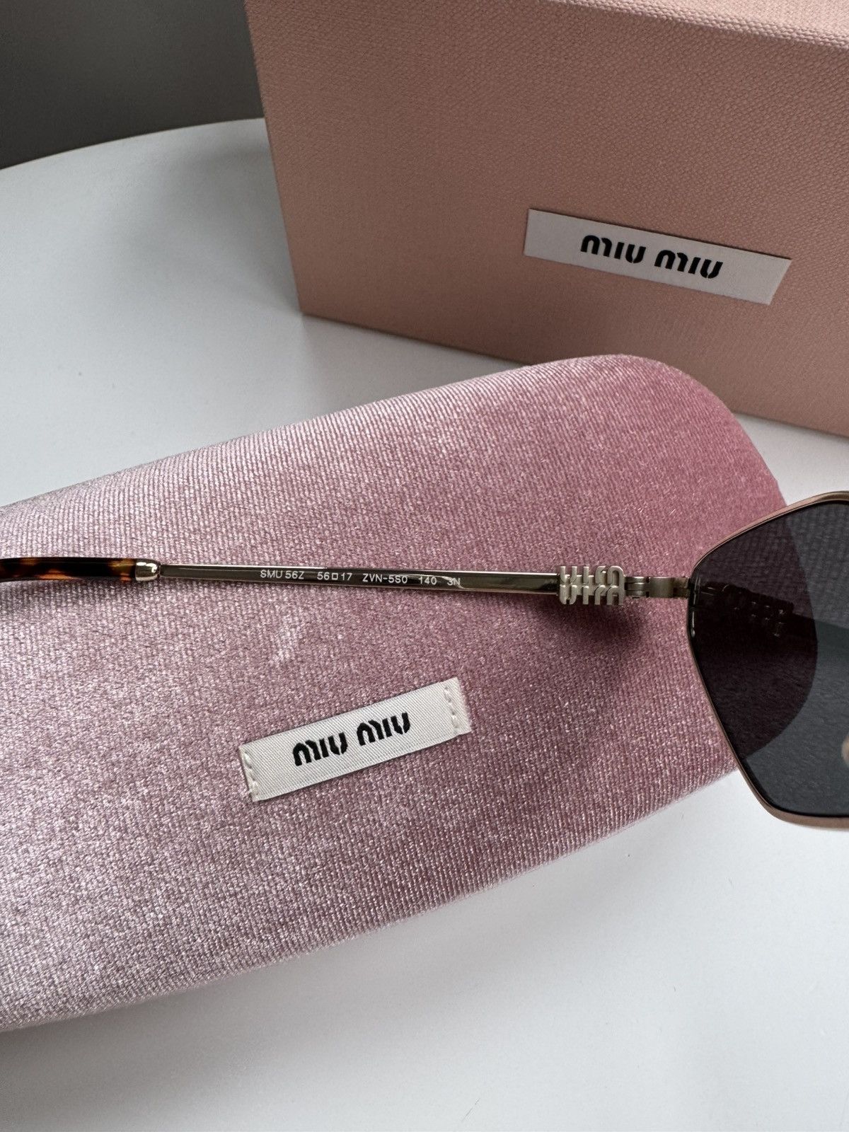 Miu Miu × Vintage NEW Miu Miu sunglasses SMU 56ZS ZVN-5S0 Size ONE SIZE - 6 Thumbnail