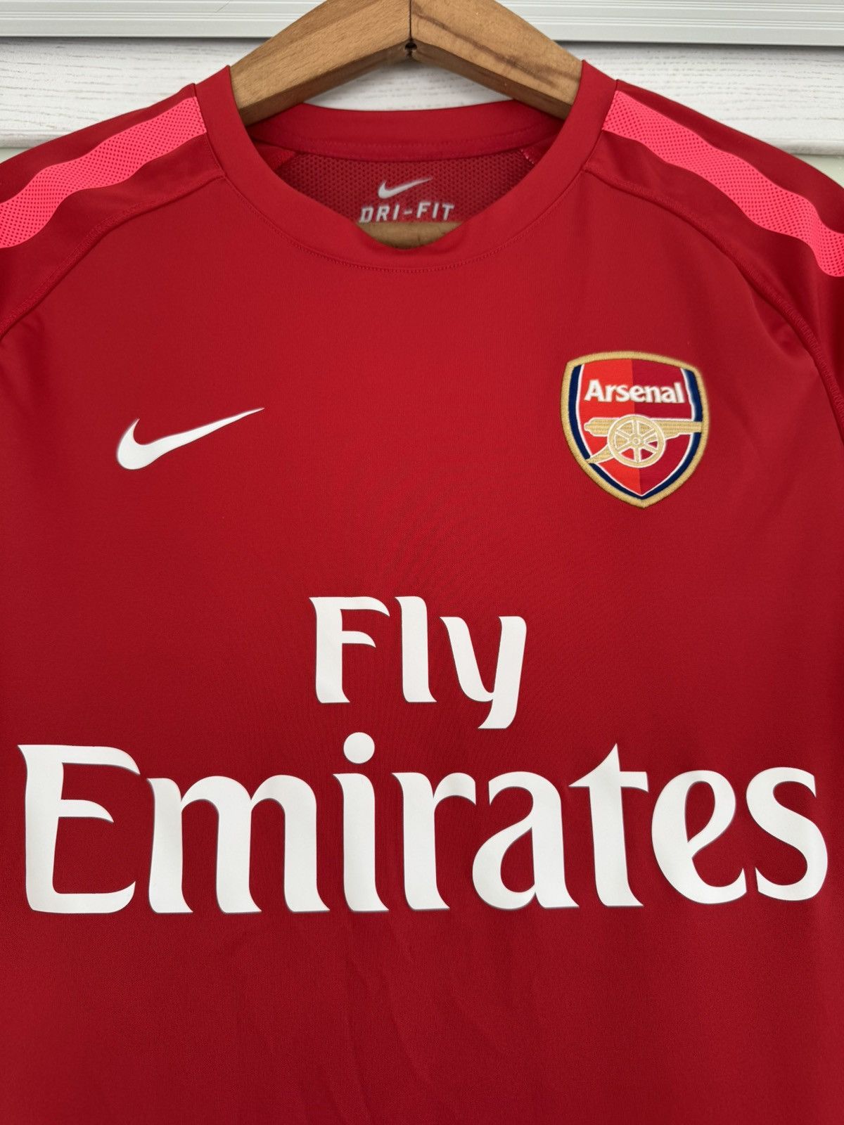 Nike Arsenal 2010-2011 Soccer Jersey Football Kit Shirt Size US M / EU 48-50 / 2 - 6 Thumbnail