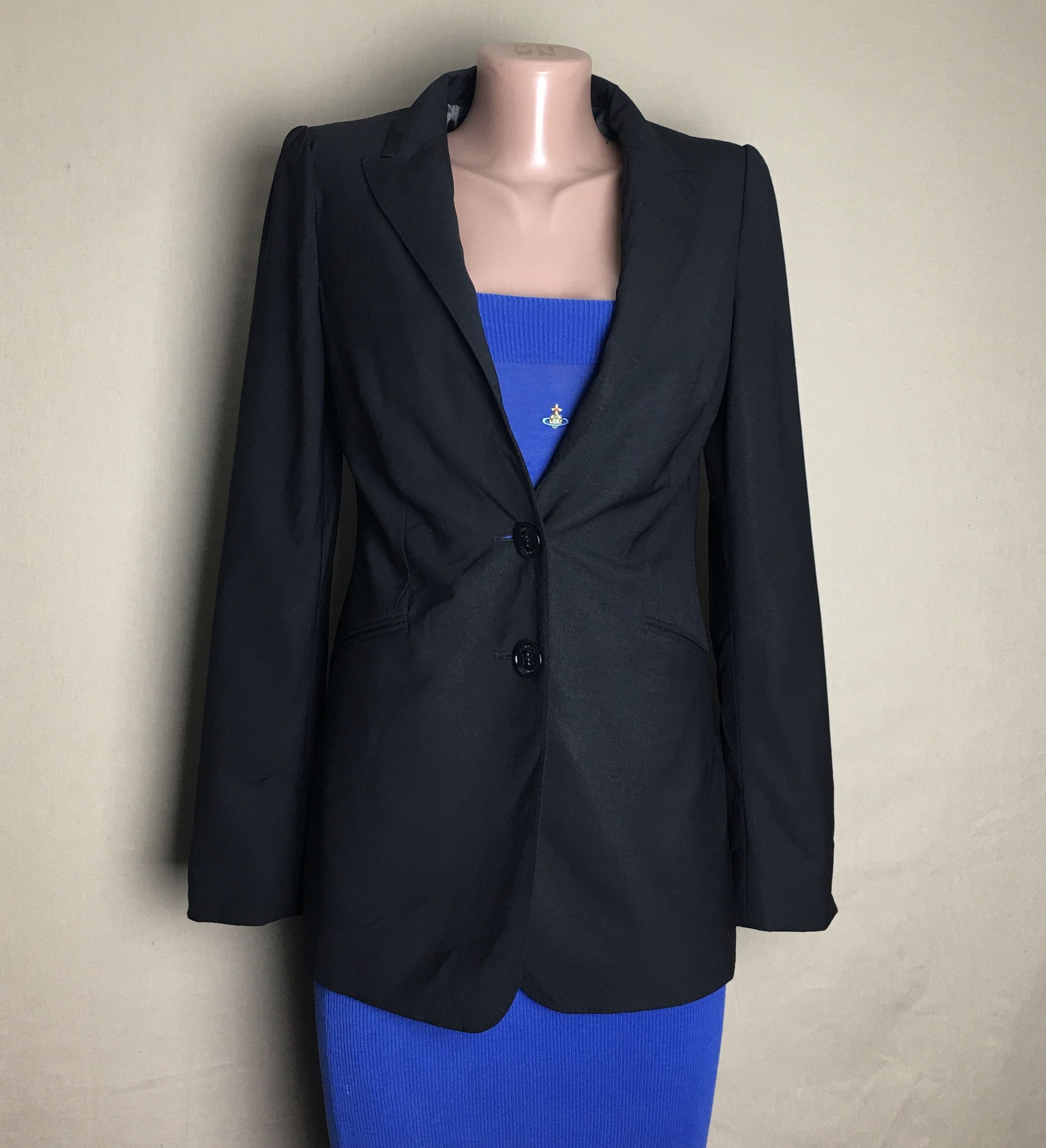 Burberry Burberry London Virgin Wool Black Blazer Jacket IT38/US4 Size S / US 4 / IT 40 - 1 Thumbnail