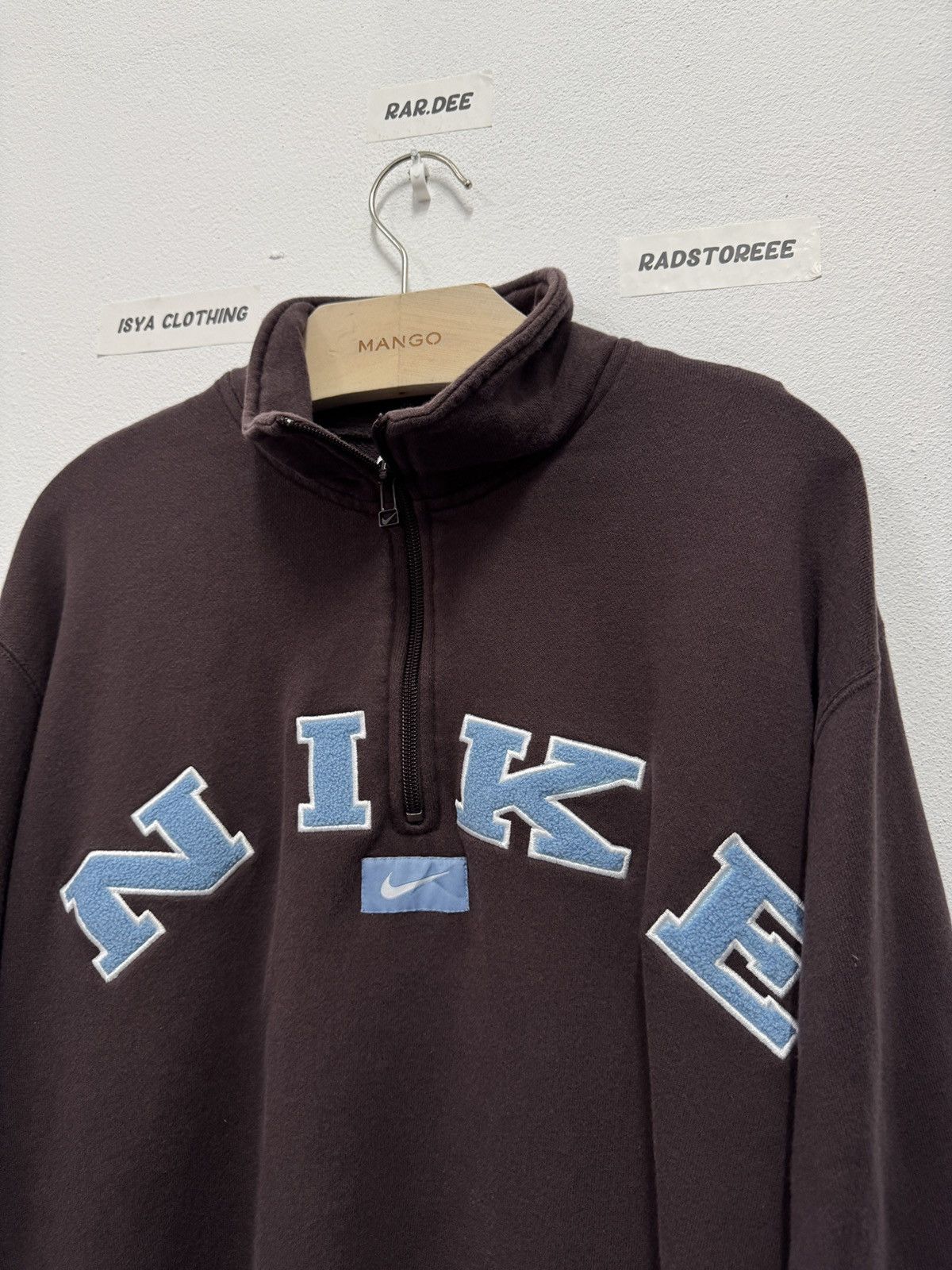 Nike Vintage Nike Spellout Halfzip Size US L / EU 52-54 / 3 - 2 Thumbnail