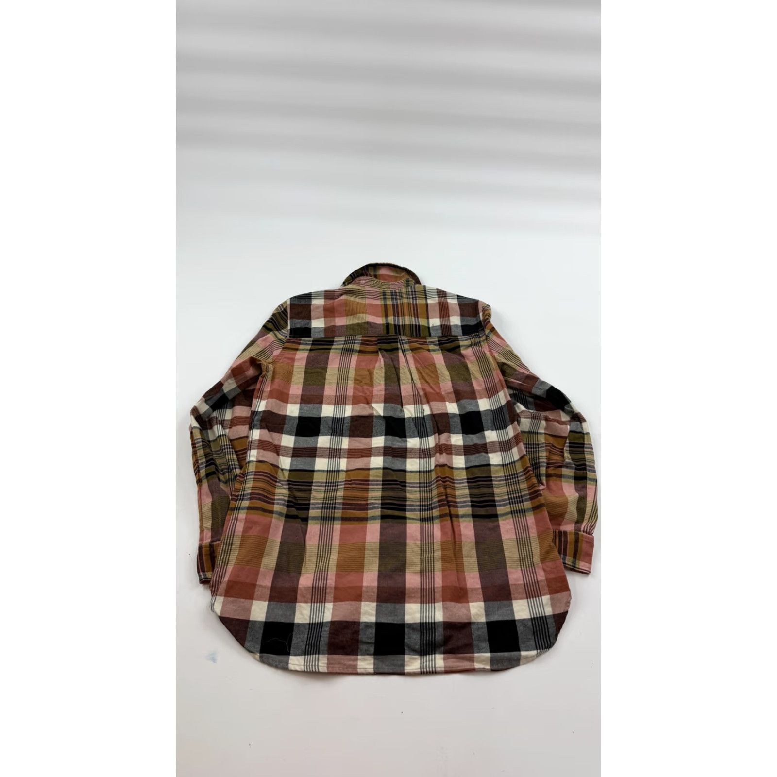 Madewell Madewell Shirt Womens Small Plaid Button-Up Long Sleeve Curved Hem Soft Multicolor Pattern Button Front Stretch Size S / US 4 / IT 40 - 7 Thumbnail