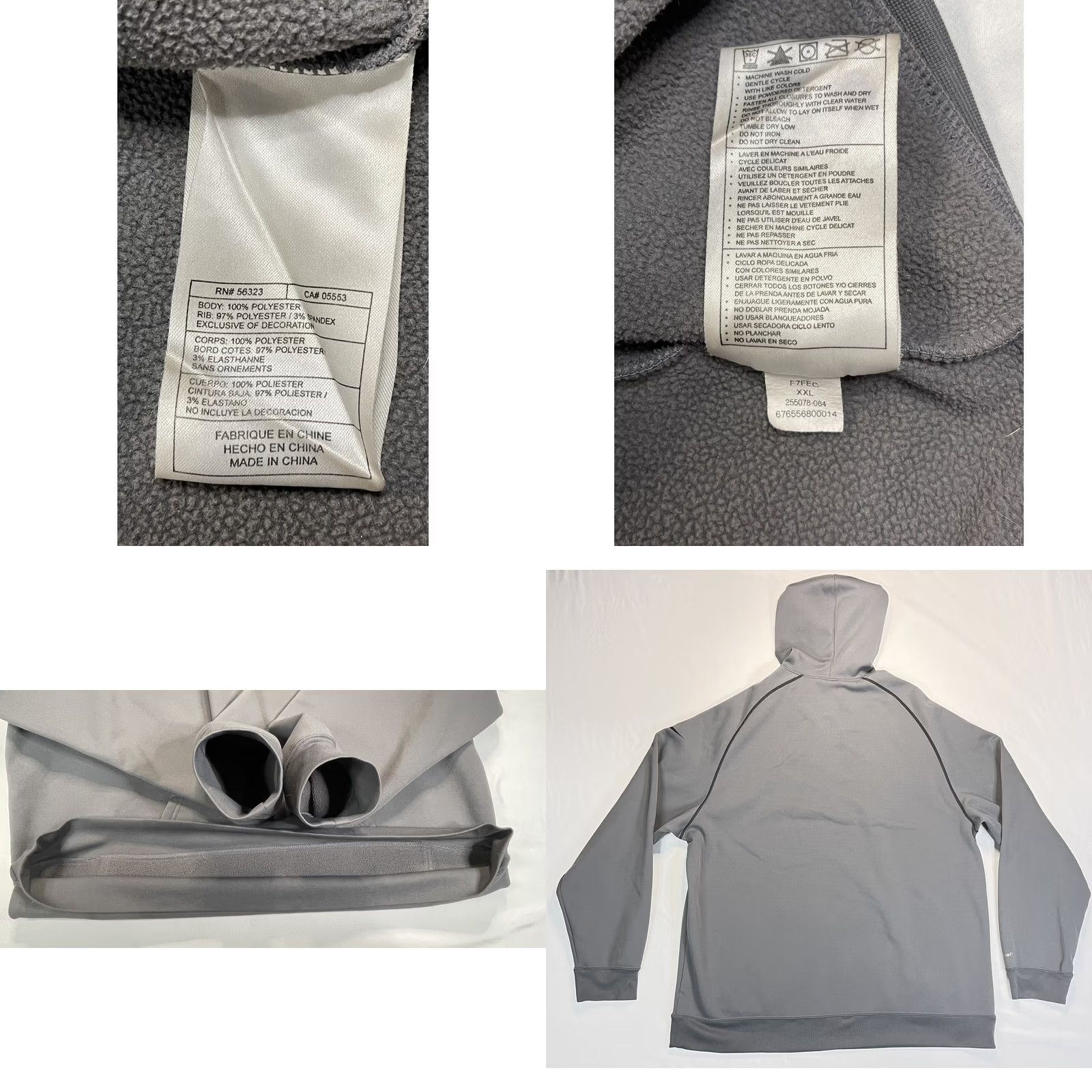 Nike VINTAGE Nike Hoodie Men 2XL Gray Kobe Bryant Mamba Therma Fit Pullover Hooded Pockets Long Sleeve Logo Size US XXL / EU 58 / 5 - 9 Thumbnail