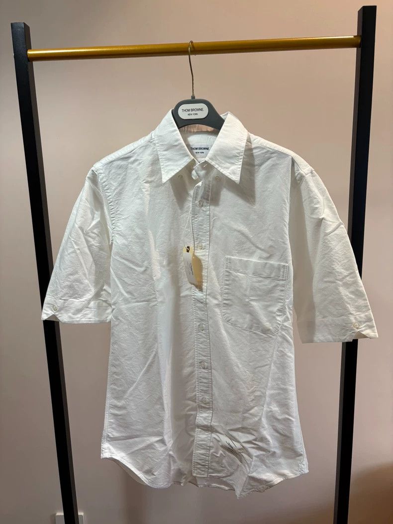 Thom Browne Thom Browne size2 Classic short-sleeved shirt Size US M / EU 48-50 / 2 - 1 Thumbnail