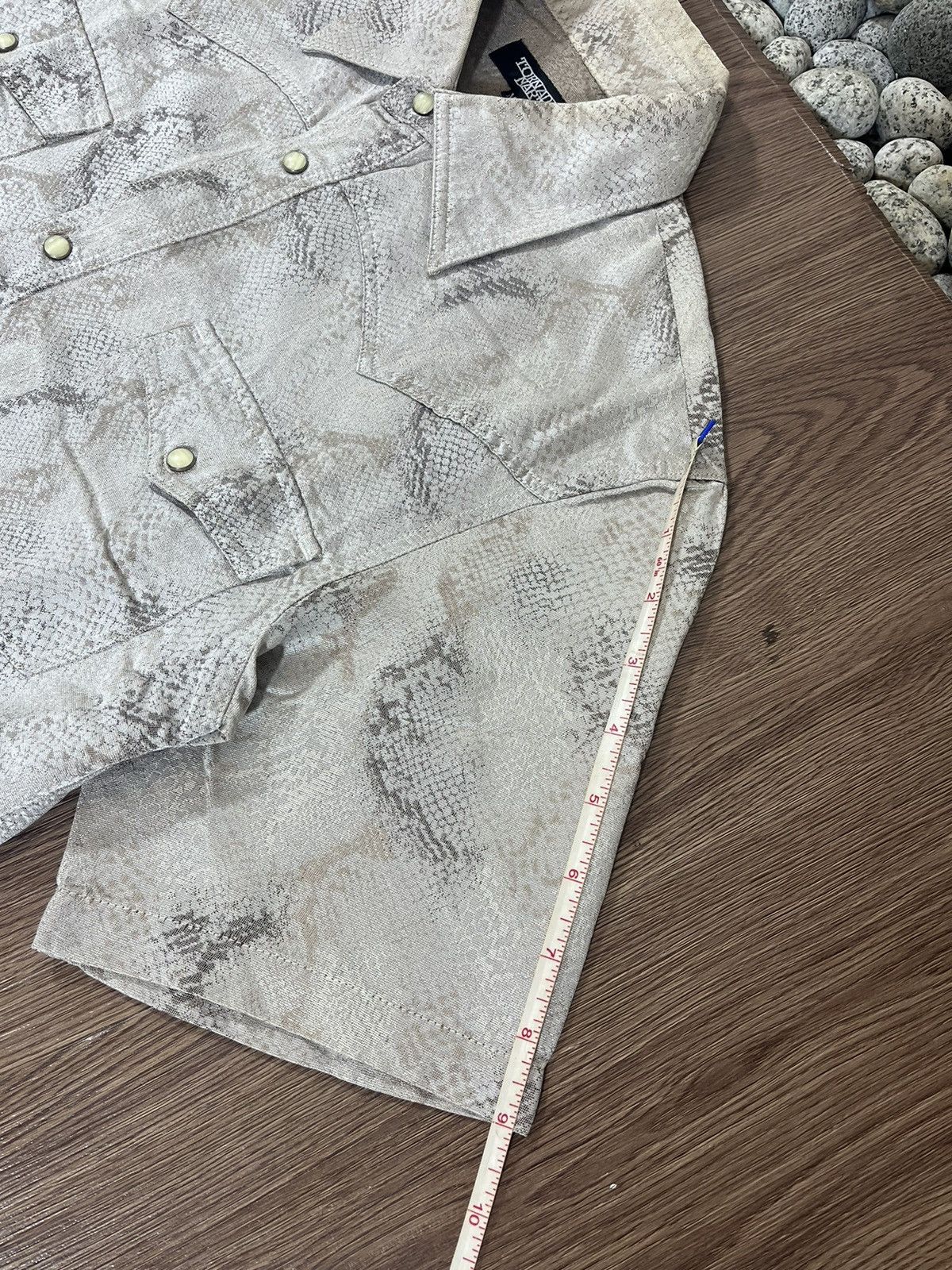 Tornado Mart Tornado Mart Snakeskin Western Shirt – Rare Japan Rock Y2K Size US S / EU 44-46 / 1 - 15 Thumbnail