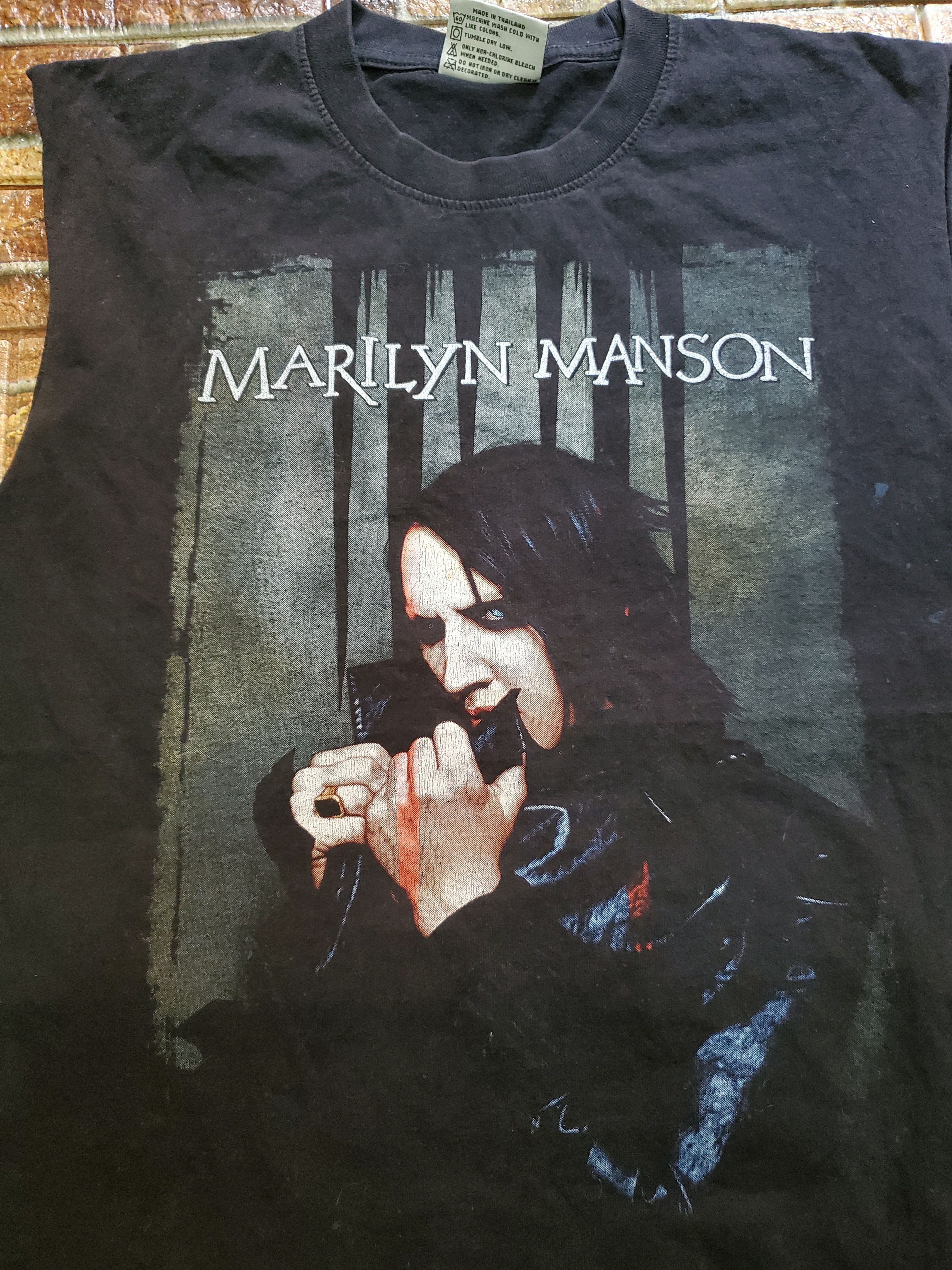 Vintage Marylin Manson T-Shirt Size US L / EU 52-54 / 3 - 6 Thumbnail