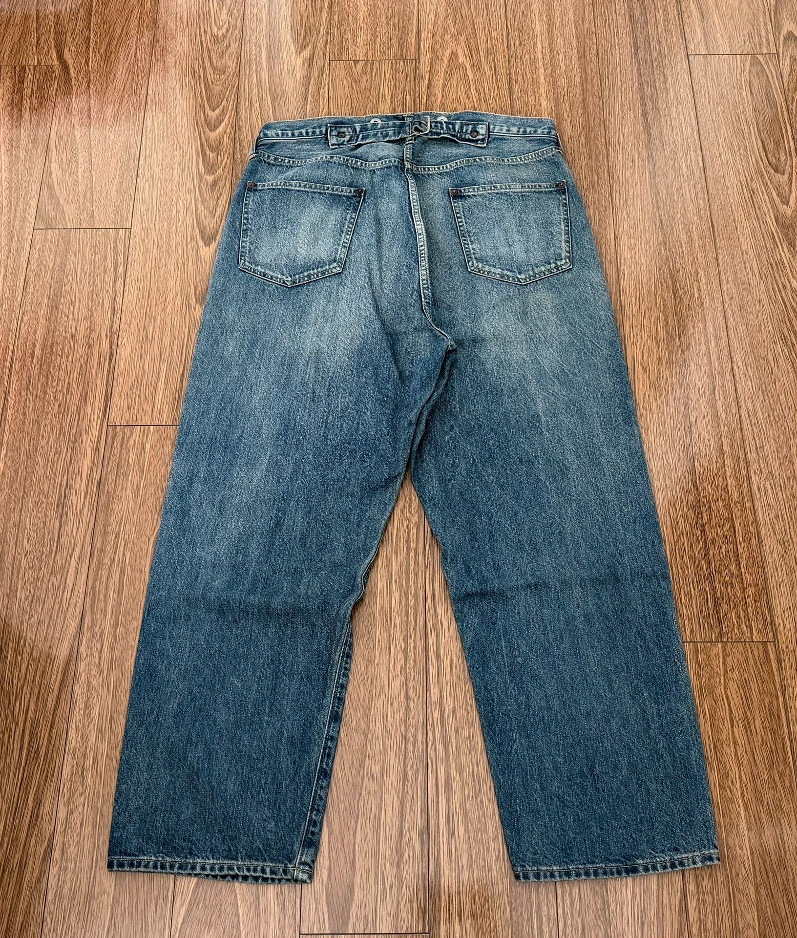A.PRESSE A.PRESSE No.22 Washed Wide Denim Size US 34 / EU 50 - 2 Thumbnail