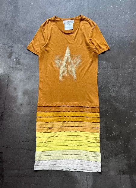 ANREALAGE ANREALAGE 12AW Patchwork Gradient Five-Star Print Dress Size L / US 10 / IT 46 - 2 Thumbnail