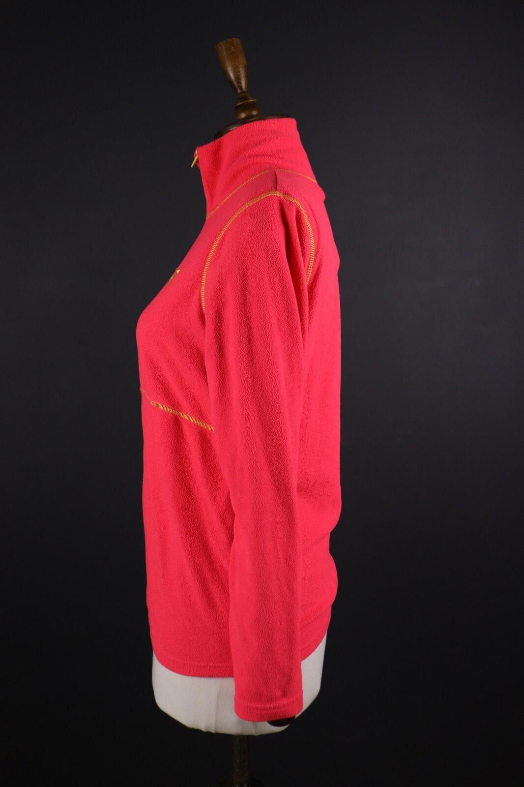 Designer Kari Traa Pink Full Zip Hiking Fleece Jacket Size M Size M / US 6-8 / IT 42-44 - 6 Thumbnail