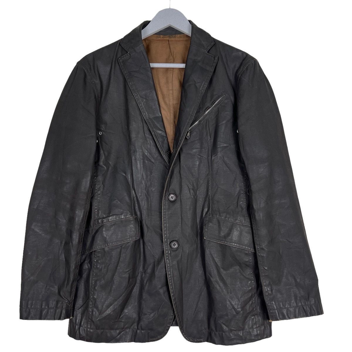 Issey Miyake × Japanese Brand 🔥 ISSEY MIYAKE MITSUMINE COATED LAZER JACKET Size US M / EU 48-50 / 2 - 1 Thumbnail