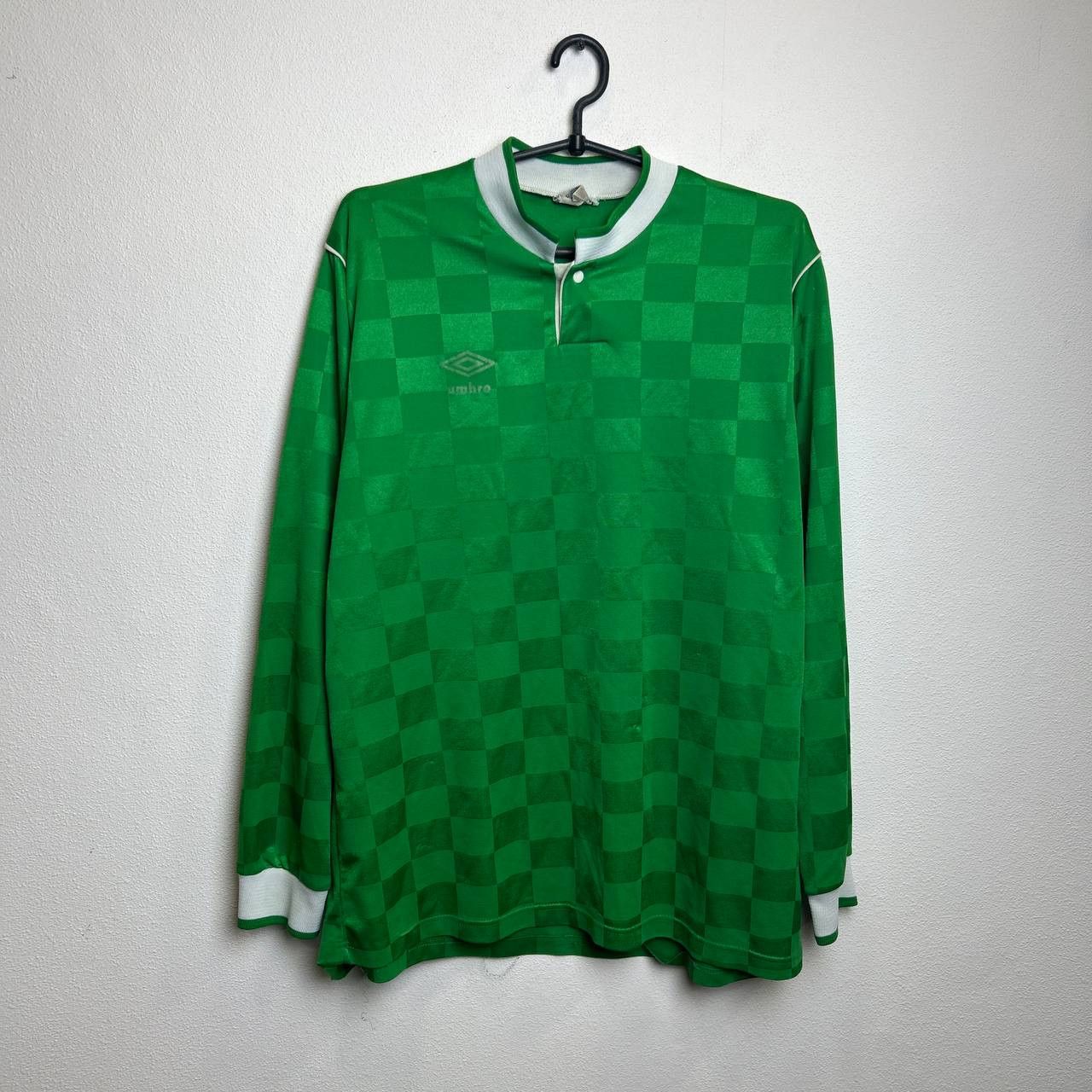 Umbro Vintage 90s Umbro basic rare soccer jersey longsleeve Size US L / EU 52-54 / 3 - 1 Thumbnail