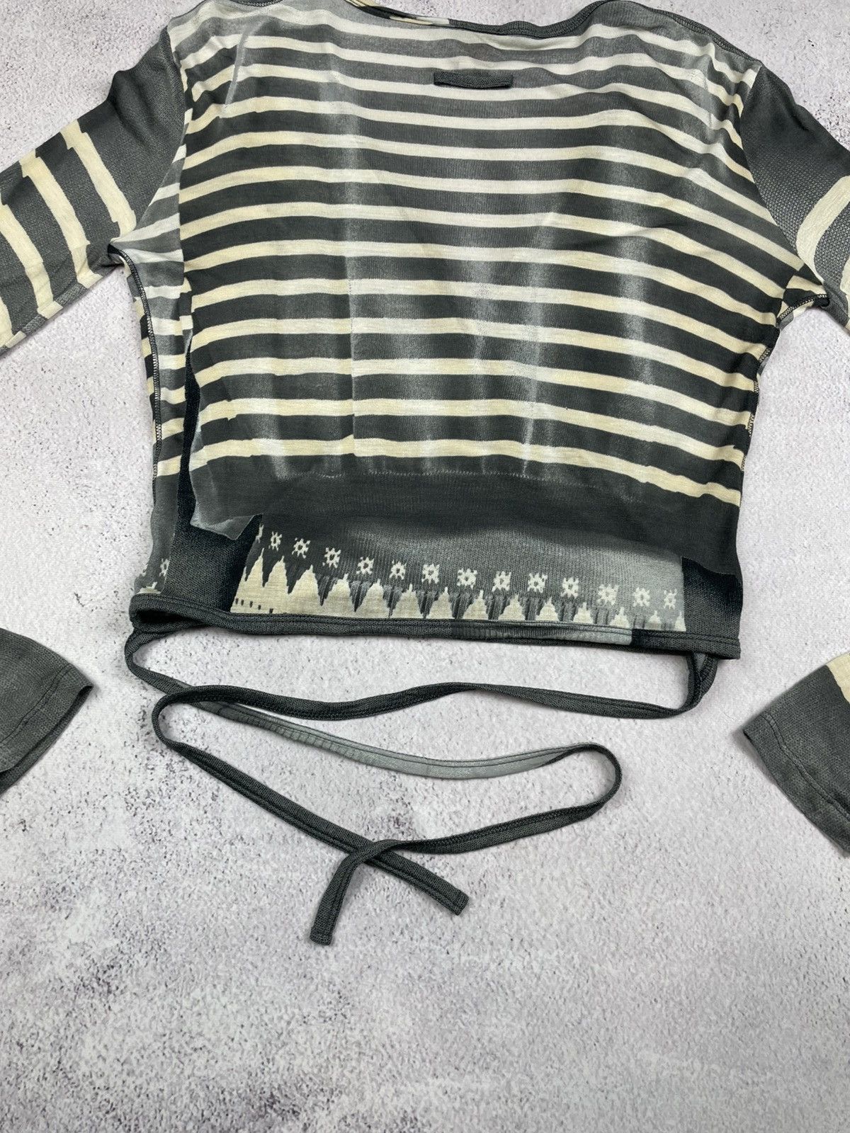 Jean Paul Gaultier JPG Soleil Long-Sleeve VNeck Shirt Jean Paul Gaultier Unique Size M / US 6-8 / IT 42-44 - 11 Thumbnail