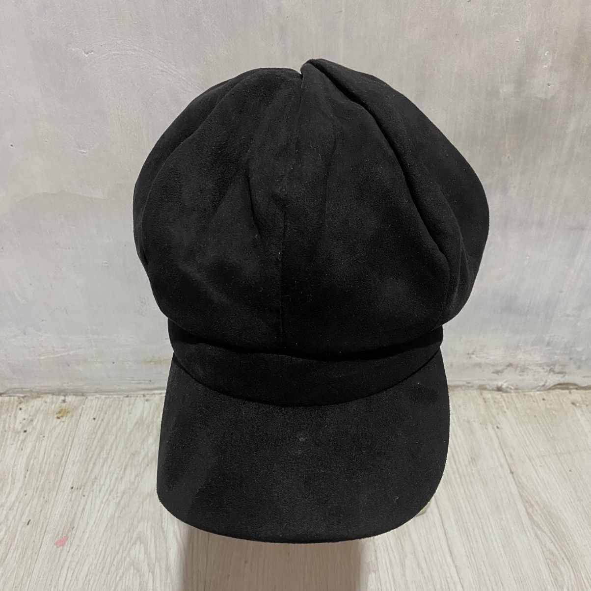 Japanese Brand 2000s vintage suede unique newboys cap Size ONE SIZE - 3 Thumbnail