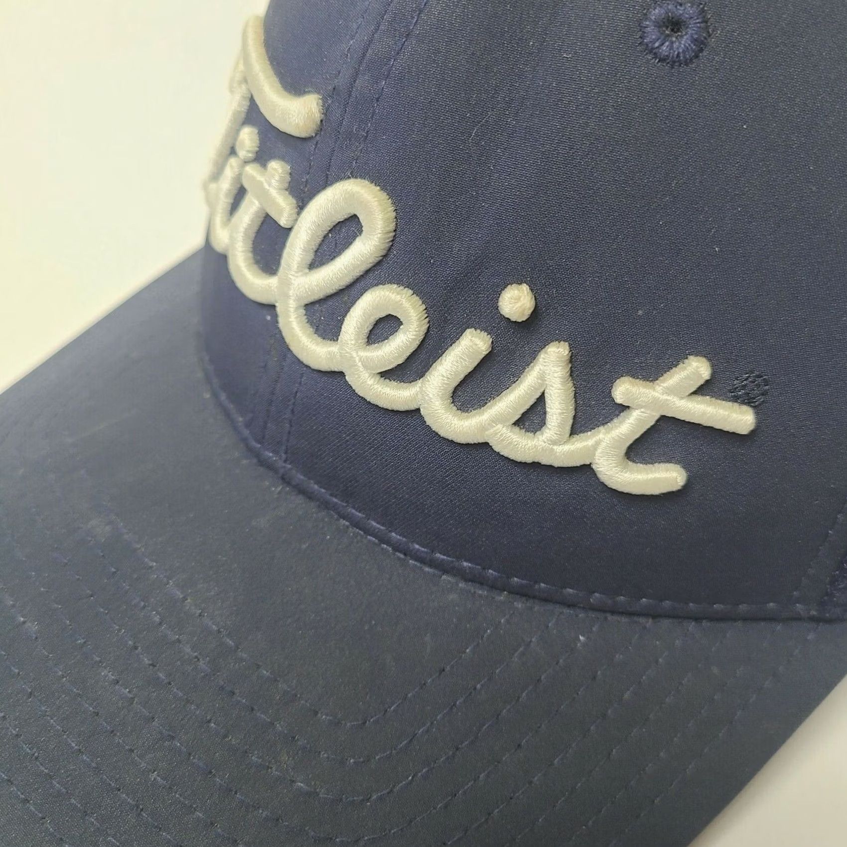 Titleist Titleist FootJoy Pro V1 Stretch Fit Performance Hat Blue Large/XL Men Adjustable 5 Panel Sports Casual Size ONE SIZE - 3 Thumbnail