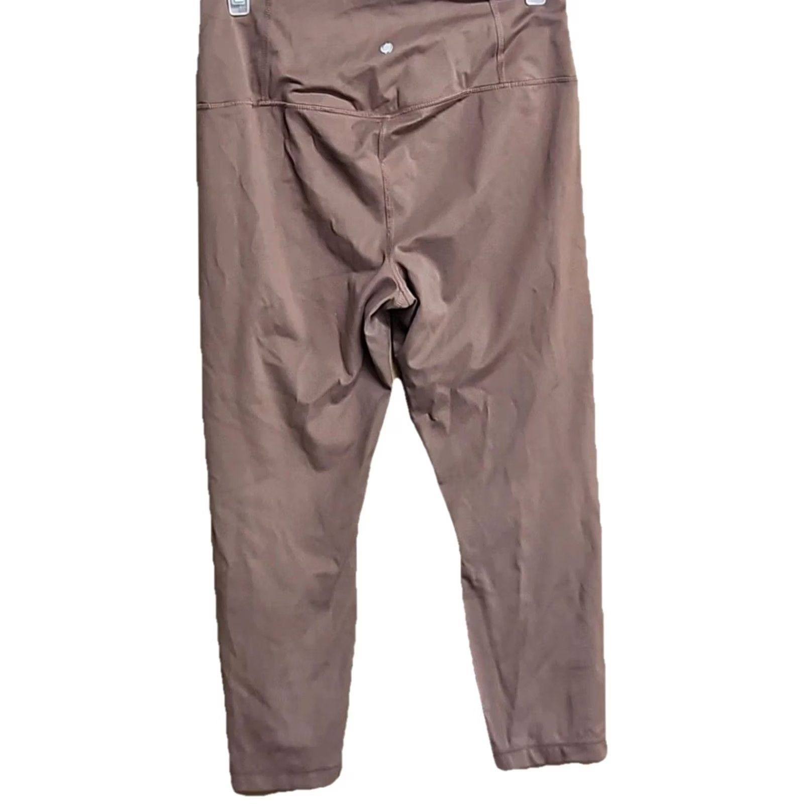 Vintage Yogalicious Lux Leggings Brown High Rise Stretch Ankle Athleisure Large Size 36" / US 14 / IT 50 - 4 Thumbnail