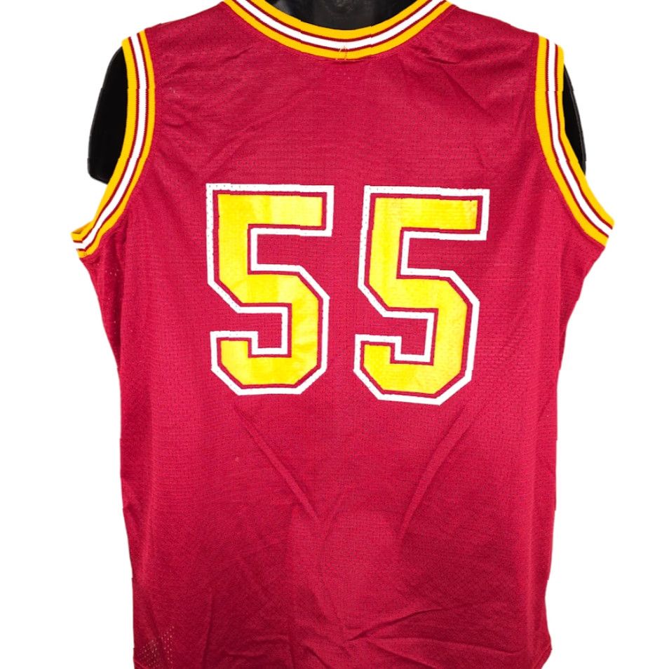 Wilson VINTAGE Raiders Basketball Jersey Mens XL Red Yellow 90s Made In USA Wilson Tank Basketball Mens XL Red 90s Size US XL / EU 56 / 4 - 4 Thumbnail