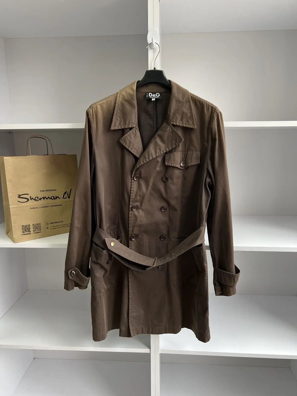 Dolce & Gabbana × Vintage Vintage Dolce Gabbana brown archival trench coat Size US M / EU 48-50 / 2 - 1 Thumbnail