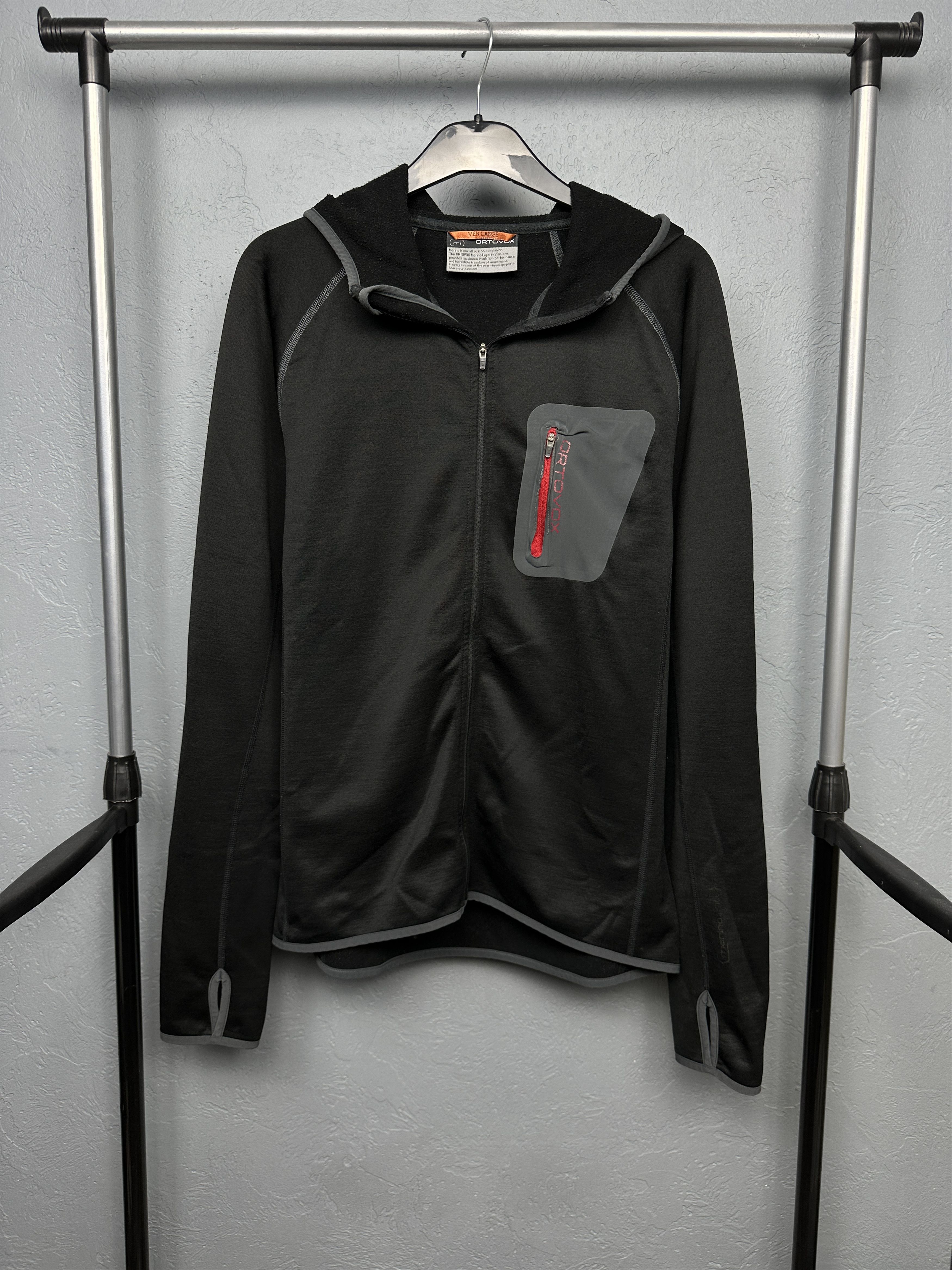 ORTOVOX ORTOVOX Mens Merino Wool Hoodie Track Top Jacket Size US L / EU 52-54 / 3 - 1 Thumbnail