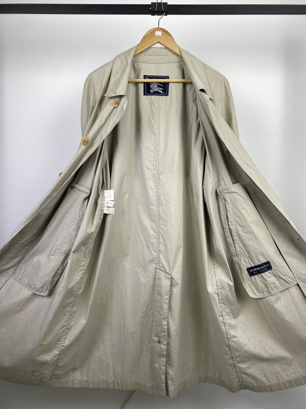 Burberry Vintage 90's Burberrys' Long Trenchcoat Size US L / EU 52-54 / 3 - 10 Thumbnail