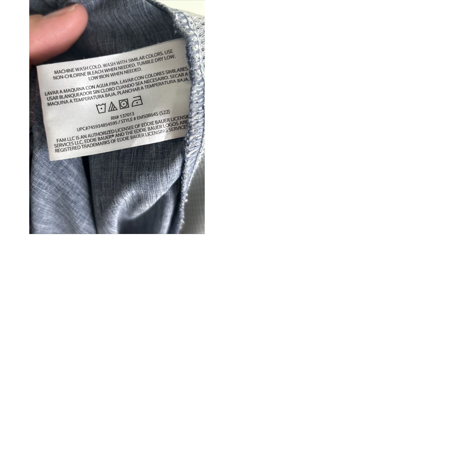 Eddie Bauer Eddie Bauer Men's UPF 50 Quick Dry Woven Tech Short Sz L Blue Gray Casual Travel Workwear Slip-on Drawstring 7 Inseam Size US 33 - 9 Thumbnail