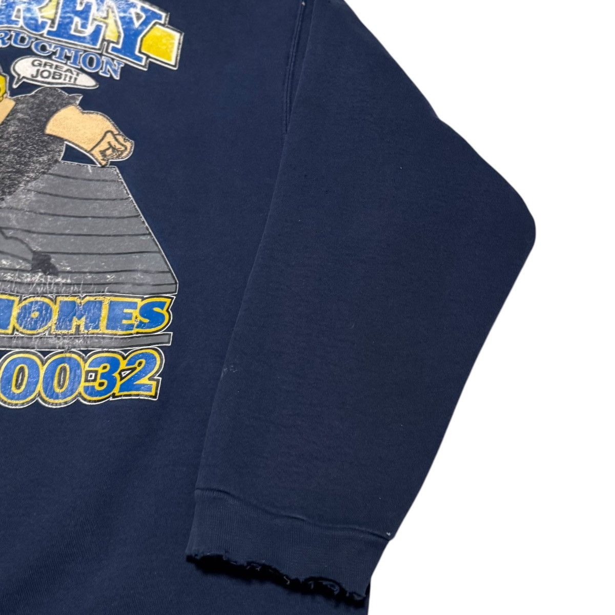 Vintage Vintage Johnny Bravo Construction Distressed Sweatshirt XL Size US XL / EU 56 / 4 - 4 Thumbnail