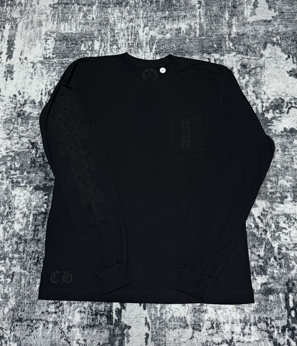 Chrome Hearts Chrome Hearts Black Cemetery Cross Long Sleeve Size US L / EU 52-54 / 3 - 1 Thumbnail