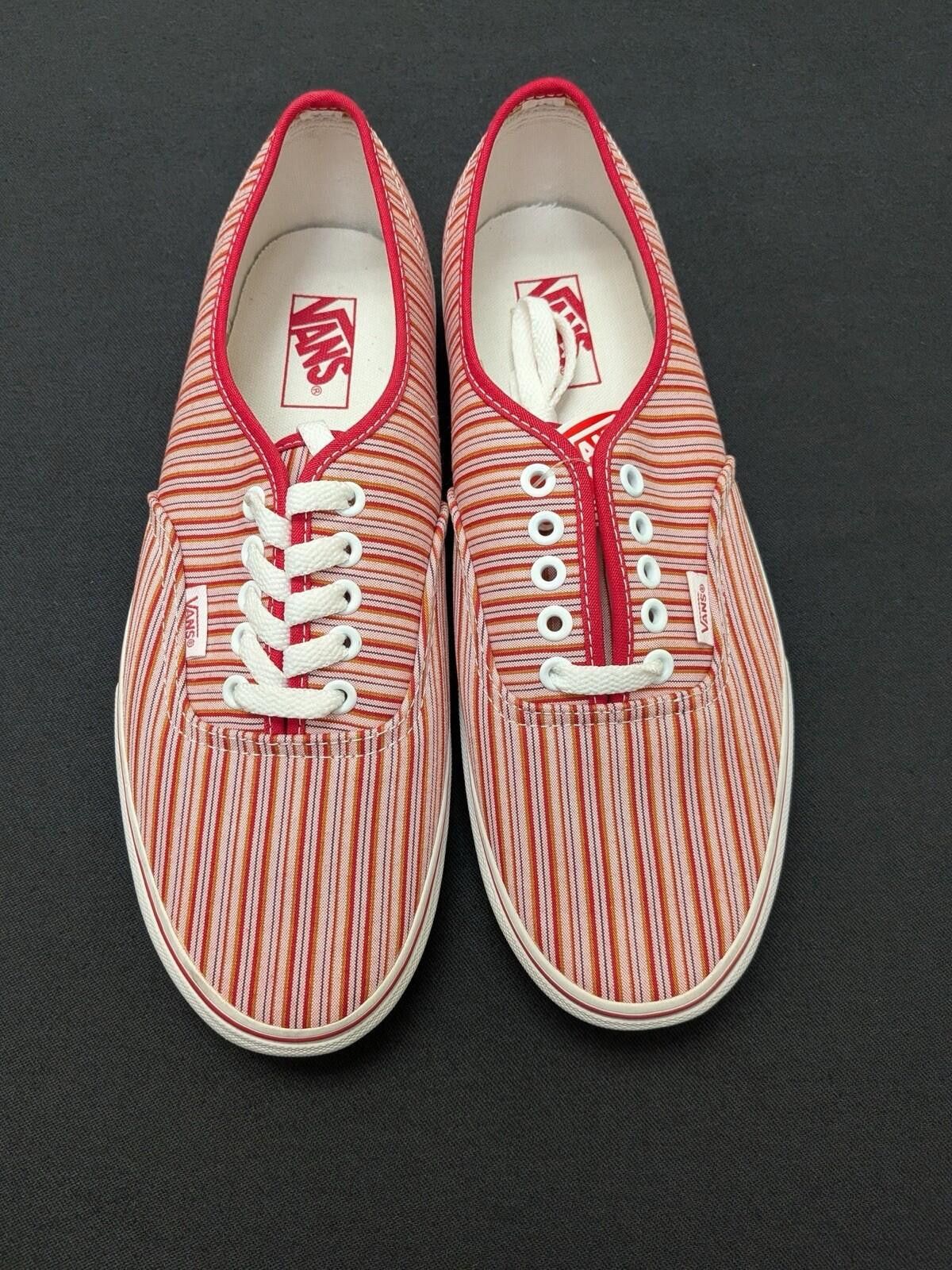 Vans Vans Authentic STRIPED CAPRI COL#2404 Red VN-0EE3X1G US10.5 Size US 10.5 / EU 43-44 - 4 Thumbnail