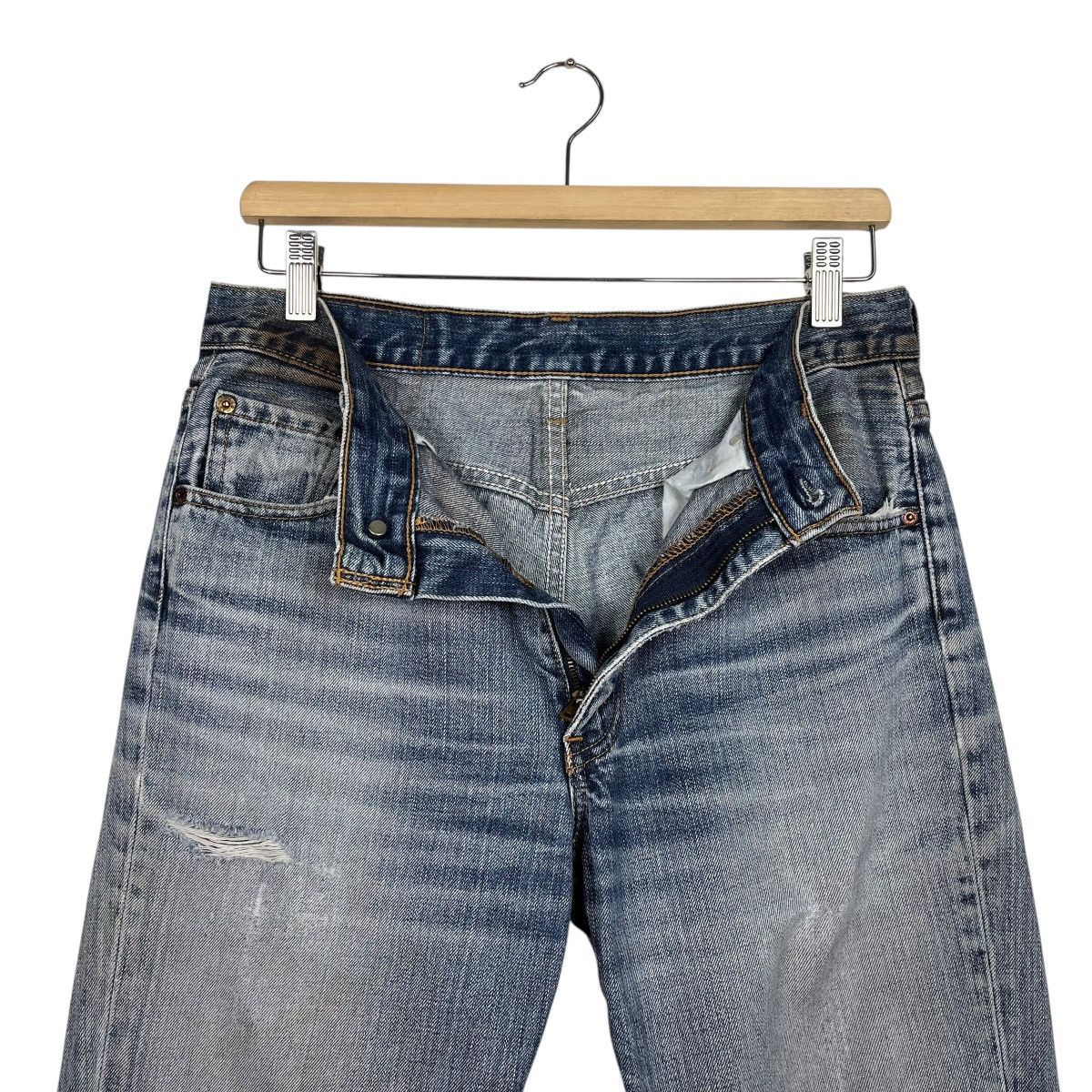 Levi's Vintage Levis Disressed Flare Denim Jeans Size US 30 / EU 46 - 8 Thumbnail