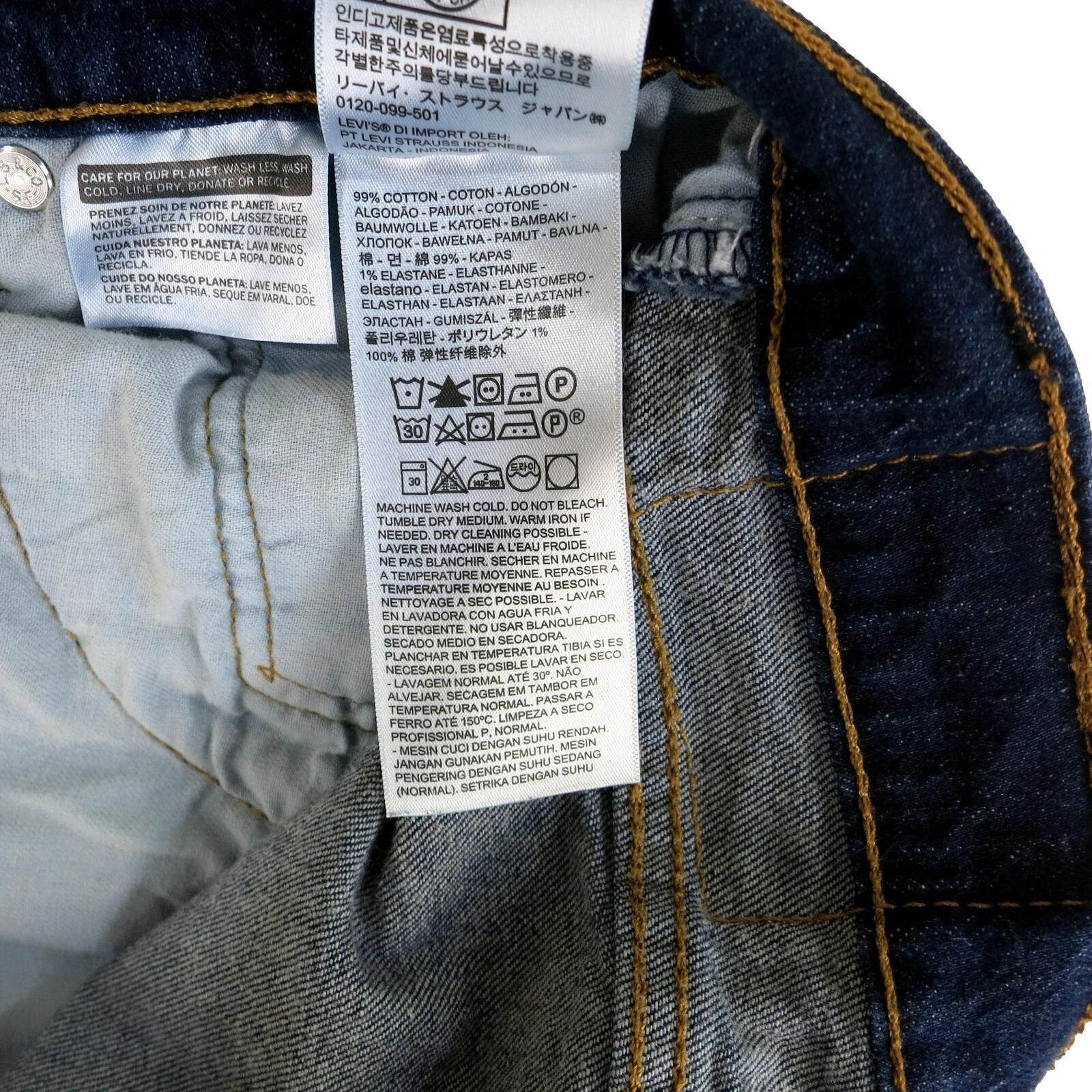 Other Levi's 505 Men's Classic Fit Blue Denim Jeans 46x28 Size US 44 / EU 60 - 8 Thumbnail
