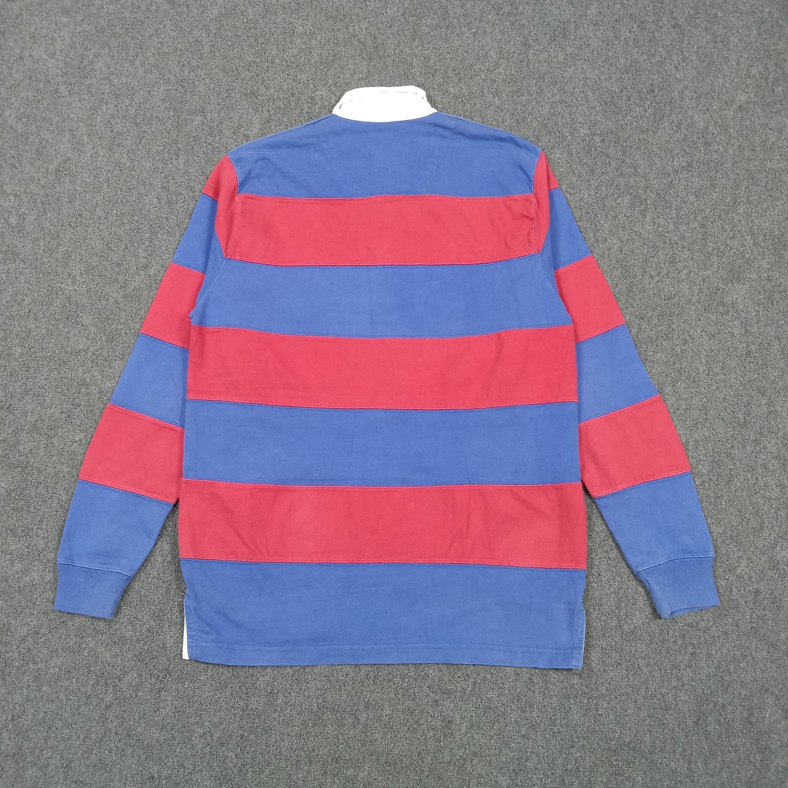 Polo Ralph Lauren Polo Ralph Lauren Rugby Striped Polo Shirt E1N14 Size US M / EU 48-50 / 2 - 5 Thumbnail