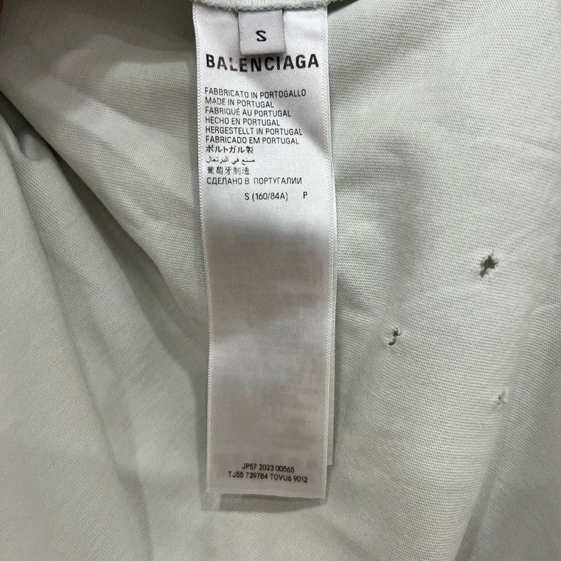 Balenciaga Balenciaga Bitcoin Distressed Short Sleeve Size US S / EU 44-46 / 1 - 5 Thumbnail