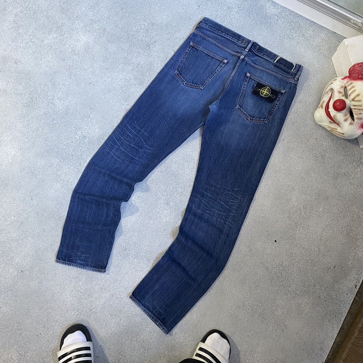 Stone Island STONE ISLAND Jeans Wash Blue Denim Vintage Y2k Size US 32 / EU 48 - 2 Thumbnail