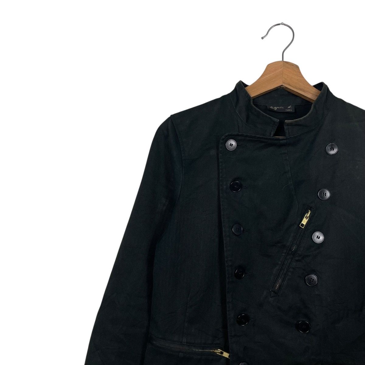agnes b. Agnes B Double Breasted Crop Jacket Size XS / US 0-2 / IT 36-38 - 6 Thumbnail