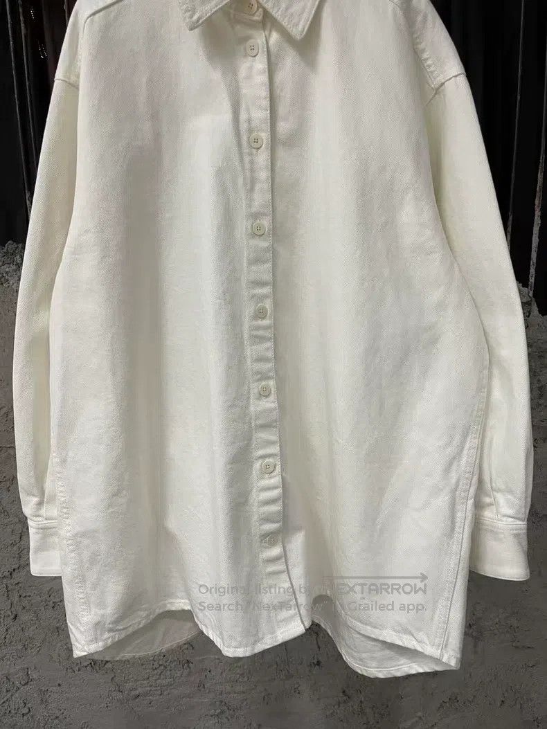 The Row The row White denim shirt Size XS / US 0-2 / IT 36-38 - 4 Thumbnail